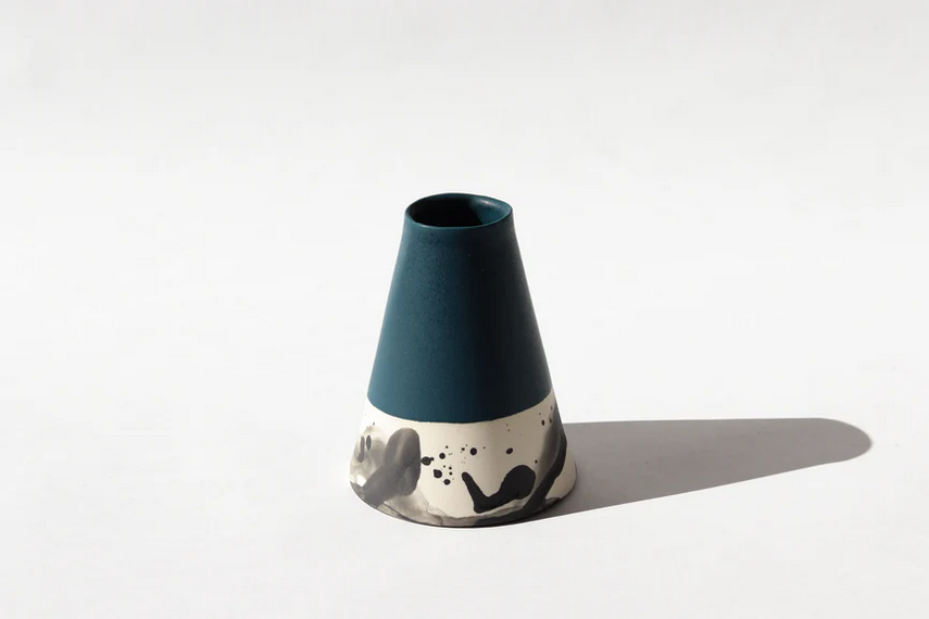 Splatter Bud Vase - Deep Ocean